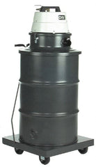 Minuteman - 55 Gal Steel Tank, Air Powered Pneumatic Canister Wet/Dry Vacuum - Accessories Included - Exact Tooling