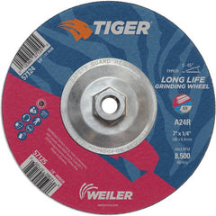 7X1/4 A24R A/O T27 GRIND WHEEL - Exact Tooling