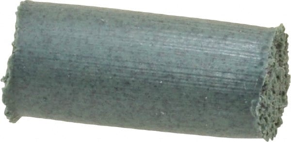 Cratex - 1/4" Max Diam x 1/2" Long, Cylinder, Rubberized Point - Coarse Grade, Silicon Carbide, 1/16" Arbor Hole, Unmounted - Exact Tooling