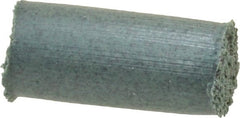 Cratex - 1/4" Max Diam x 1/2" Long, Cylinder, Rubberized Point - Coarse Grade, Silicon Carbide, 1/16" Arbor Hole, Unmounted - Exact Tooling