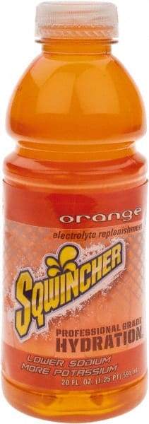 Sqwincher - Activity Drinks; Type: Activity Drink ; Form: Liquid ; Flavor: Orange ; Container Type: Bottle ; Container Size: 20 oz - Exact Tooling