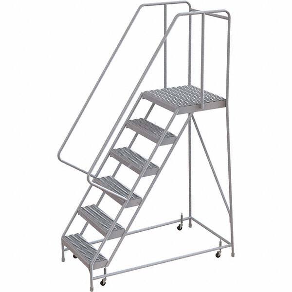 TRI-ARC - Rolling & Wall Mounted Ladders & Platforms Type: Rolling Warehouse Ladder Style: Rolling Safety Ladder - Exact Tooling