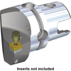 Kennametal - Right Hand Cut, Size KM80, CN.. Insert Compatiblity, Internal or External Modular Turning & Profiling Cutting Unit Head - 53mm Ctr to Cutting Edge, 70mm Head Length, Through Coolant, Series M-Clamping - Exact Tooling