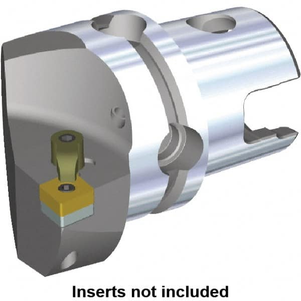 Kennametal - Right Hand Cut, Size KM50, CN.. Insert Compatiblity, Internal or External Modular Turning & Profiling Cutting Unit Head - 35mm Ctr to Cutting Edge, 50mm Head Length, Through Coolant, Series M-Clamping - Exact Tooling