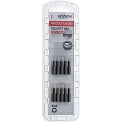 Wiha - 25mm Hex Screwdriver Bit - 1/4" Drive, 1" OAL - Exact Tooling