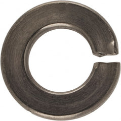 Made in USA - 1/4", 0.062" Thick Split Lock Washer - 400 Stainless Steel, Passivated Finish, 0.252" Min ID, 0.26" Max ID, 0.487" Max OD - Exact Tooling