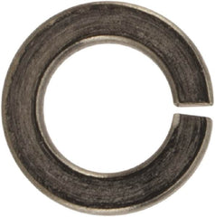 Made in USA - #4, 0.025" Thick Split Lock Washer - 400 Stainless Steel, Passivated Finish, 0.114" Min ID, 0.12" Max ID, 0.209" Max OD - Exact Tooling