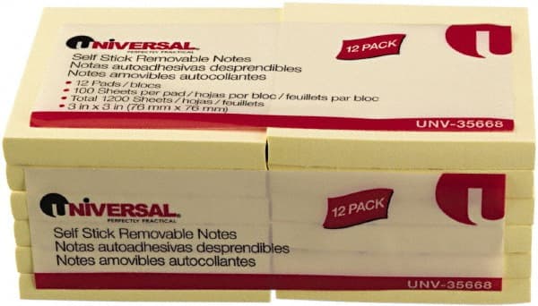 UNIVERSAL - Self-Stick Note & Page Flag Dispensers Size: 3" x 3" - Exact Tooling