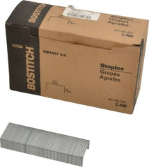 Stanley Bostitch - 1-3/8" Wide Steel Crown Staples - 3/4" Leg Length - Exact Tooling