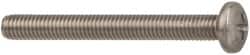 Made in USA - #10-32 UNF, 2" Length Under Head Phillips Drive Machine Screw - Pan Head, Grade 18-8 Stainless Steel, Black Oxide Finish, Without Washer - Exact Tooling