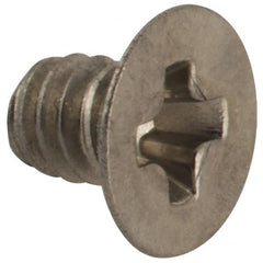 Made in USA - #2-56 UNC, 1/8" OAL Phillips Drive Machine Screw - Flat Head, Grade 18-8 Stainless Steel, Passivated Finish, Without Washer - Exact Tooling