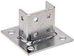 Cooper B-Line - Zinc Plated Carbon Steel Strut Post Base - 1/2" Bolt, 6 Holes, Used with Cooper B Line Channel & Strut (All Sizes Except B62 & B72) - Exact Tooling