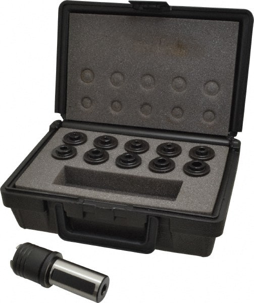 Bilz - 11 Piece, 1 Inch Shank Diameter, Rigid, Tapping Chuck Set - Straight Shank, Quick Change - Exact Tooling