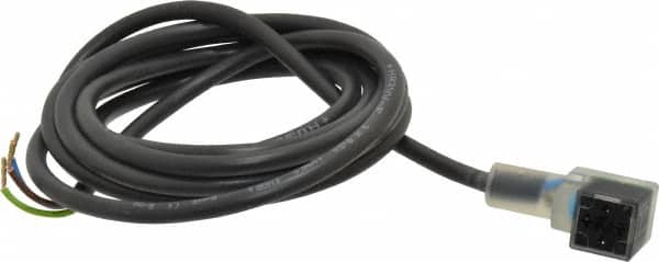 Parker - Solenoid Valve Lighted 3 Pin Connector - Use with B Series Body Ported Valves - Exact Tooling