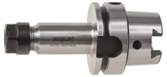 Parlec - 0.5mm to 10mm Capacity, 4.06" Projection, HSK63A Hollow Taper, ER16 Collet Chuck - 0.0002" TIR, Through-Spindle - Exact Tooling