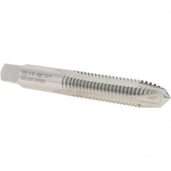 Union Butterfield - 3/8-16 UNC, 3 Flute, Bright Finish, High Speed Steel Spiral Point Tap - Plug Chamfer, Right Hand Thread, 2-15/16" OAL, 1-1/4" Thread Length, 0.381" Shank Diam, Series 1585OV - Exact Tooling