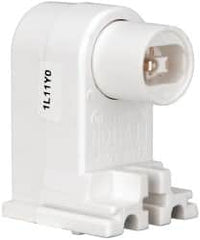 Leviton - 2 Pin, 600 VAC, 660 Watt, Pedestal Base, Pedestal Lamp Holder - Fluorescent, Screw Mounted - Exact Tooling