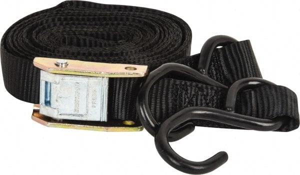 Erickson Manufacturing - 15' Long x 1" Wide, 750 Lb Basket Capacity, 750 Lb Vertical Capacity, Nylon Web Sling - Black - Exact Tooling