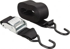 Erickson Manufacturing - 15' Long x 2" Wide, 1,200 Lb Basket Capacity, 1,200 Lb Vertical Capacity, Polypropylene Web Sling - Black - Exact Tooling