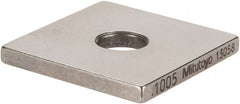 Mitutoyo - 0.1005" Square Steel Gage Block - Accuracy Grade 0, Includes Certificate of Inspection - Exact Tooling