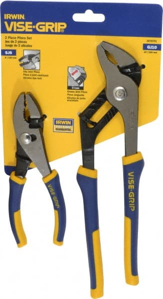 Irwin - 2 Piece Plier Set - Comes in Display Card - Exact Tooling