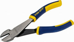 Irwin - 6" OAL, Diagonal Cutter - 13/16" Jaw Length x 13/16" Jaw Width, Oval Head, ProTouch Handle - Exact Tooling
