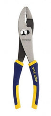 Irwin - 8" OAL, 1-5/16" Jaw Length, 1-11/32" Jaw Width, Slip Joint Pliers - Serrated Jaw, Regular Nose Head, Standard Tool, Wire Cutting Shear - Exact Tooling