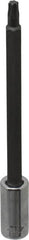 SK - 1/4" Drive, T25 Torx Bit Socket - 4" OAL, Long Torx Bit Socket - Exact Tooling