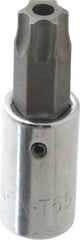 SK - 3/8" Drive, T55 Torx Bit Socket - 2" OAL, Tamper Resistant - Exact Tooling