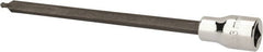 SK - 3/8" Drive, 3mm Hex Bit Socket - 6" OAL, 5" Bit Length, Long Ball End Hex Bit Socket - Exact Tooling