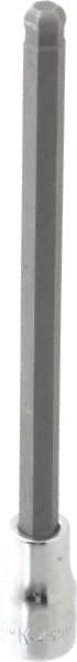 SK - 3/8" Drive, 8mm Hex Bit Socket - 6" OAL, 5" Bit Length, Long Ball End Hex Bit Socket - Exact Tooling
