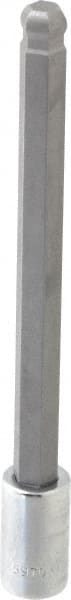 SK - 3/8" Drive, 10mm Hex Bit Socket - 6" OAL, 5" Bit Length, Long Ball End Hex Bit Socket - Exact Tooling
