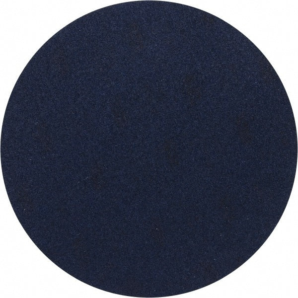 Norton - 20" Diam, 36 Grit Zirconia Alumina Adhesive PSA Disc - Very Coarse, Blue, Y Weighted Cloth Backing, Flexible - Exact Tooling