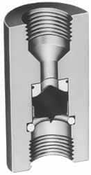 Plast-O-Matic - 1/2" Pipe, 120 Max psi, 2 GPM, Sandwich Flow Control Valve - EPDM Seal - Exact Tooling