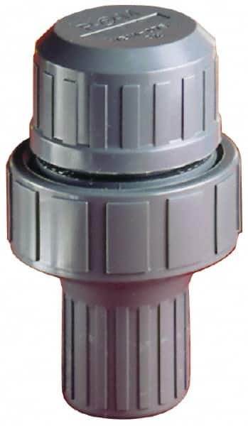 Plast-O-Matic - 3/4" Pipe, 100 Max psi, PVC, Normally Closed Design Vacuum Breaker Valve - EPDM Seal, NPT End Connections - Exact Tooling