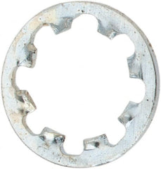 Value Collection - #10 Screw, 0.204" ID, Steel Internal Tooth Lock Washer - 0.311" OD, Zinc-Plated, Grade 1075 - Exact Tooling