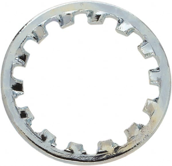 Value Collection - 5/16" Screw, 0.3165" ID, Steel Internal Tooth Lock Washer - 0.4295" OD, Zinc-Plated, Grade 1075 - Exact Tooling