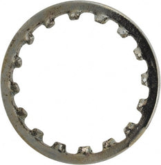 Value Collection - 3/8" Screw, 0.391" ID, Steel Internal Tooth Lock Washer - 0.507" OD, Zinc-Plated, Grade 1075 - Exact Tooling