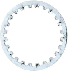 Value Collection - 7/16" Screw, 0.4755" ID, Steel Internal Tooth Lock Washer - 0.6005" OD, Zinc-Plated, Grade 1075 - Exact Tooling