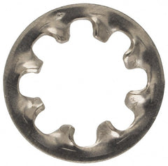 Made in USA - 5/16" Screw, 0.332" ID, Stainless Steel Internal Tooth Lock Washer - 0.607" OD, Uncoated, Grade 316 - Exact Tooling