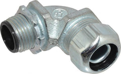 Thomas & Betts - 3/8" Trade, Steel Threaded Angled Liquidtight Conduit Connector - Insulated - Exact Tooling