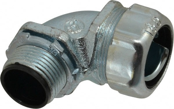 Thomas & Betts - 3/4" Trade, Steel Threaded Angled Liquidtight Conduit Connector - Insulated - Exact Tooling