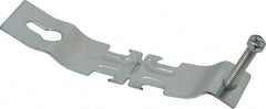 Thomas & Betts - 1" Pipe, 14 Gauge" Pipe or Conduit Clamp - Silver Galvanized, 600 Lb Capacity, All Conduit - Exact Tooling