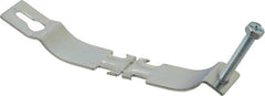 Thomas & Betts - 2" Pipe, 12 Gauge" Pipe or Conduit Clamp - Silver Galvanized, 800 Lb Capacity, All Conduit - Exact Tooling