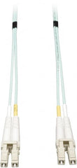 Tripp-Lite - 10' Long, LC/LC Head, Multimode Fiber Optic Cable - Aqua, Use with LAN - Exact Tooling