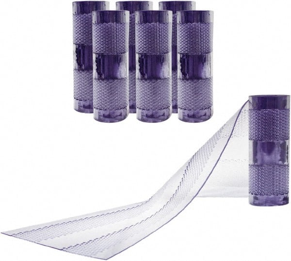 Aleco - Clear Replacement Vinyl Strip Standard Dock Curtain Strips - 12" Wide x 10' Long x 1/8" Thick, PVC - Exact Tooling