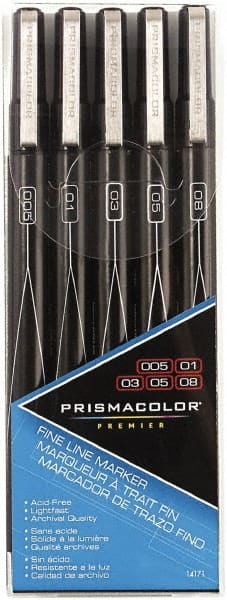 Prismacolor - Black Art Marker - Fine Tip, Alcohol Based Ink - Exact Tooling