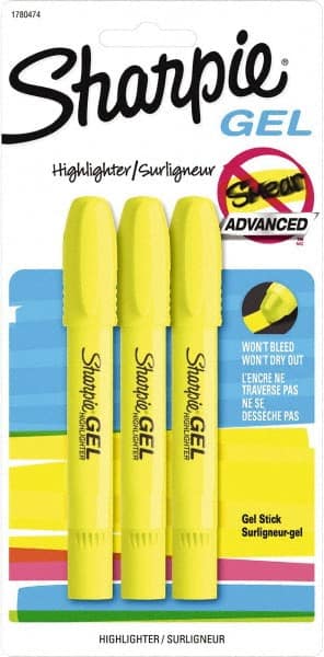 Sharpie - Fluorescent Yellow Highlighter - Chisel Tip, AP Nontoxic Ink - Exact Tooling
