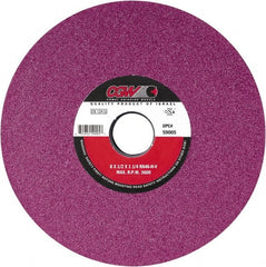 Camel Grinding Wheels - 14" Diam x 5" Hole x 1-1/2" Thick, J Hardness, 46 Grit Surface Grinding Wheel - Aluminum Oxide, Type 1, Medium Grade, Vitrified Bond, No Recess - Exact Tooling