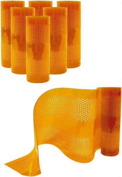 Aleco - Amber Replacement Vinyl Strip Standard Dock Curtain Strips - 12" Wide x 9' Long x 1/8" Thick, PVC - Exact Tooling